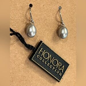Honora Gray Pearl Dangle Earrings
